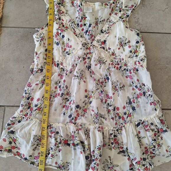 Zoe D Multicolor Top silk‎ cotton size xs - Picture 5 of 6